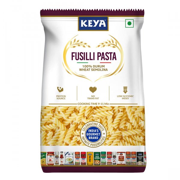 Keya Fusilli Pasta 100% Durum Wheat Semolina - 400 Gms