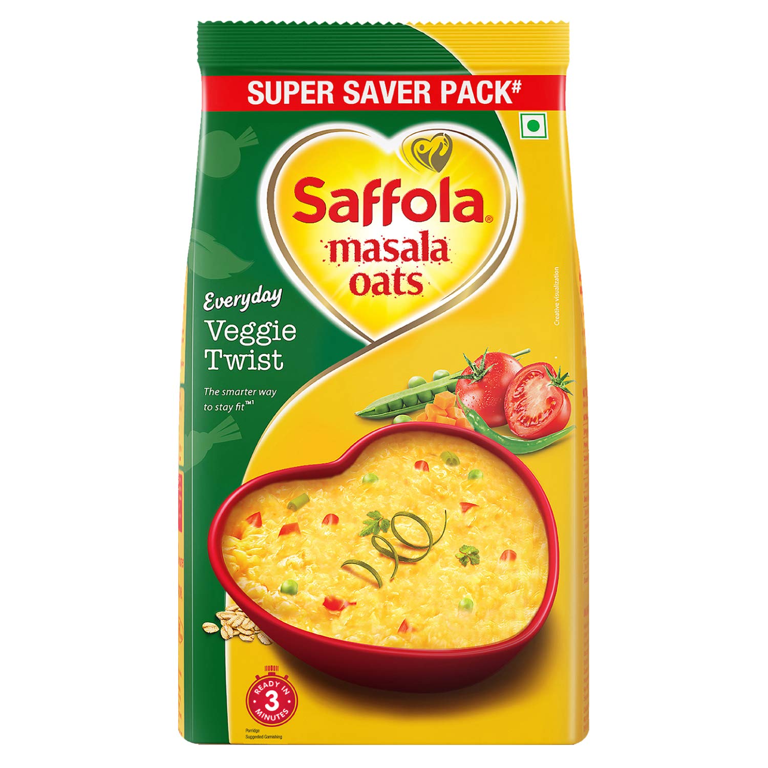 How To Make Saffola Masala Oats Saffola Masala Oats - Veggie Twist - 500 Gms