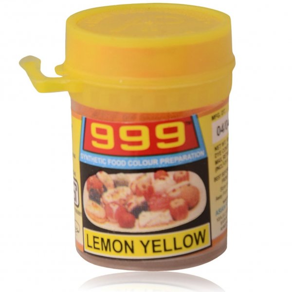 999 Food Colour - Lemon Yellow - 10 Gms