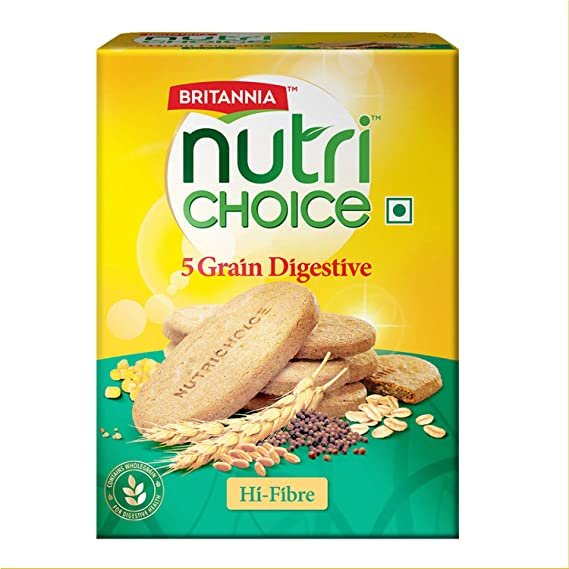 Britannia Nutri Choice 5 Grain Digestive Biscuits - 200 Gms