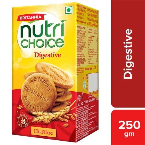 Britannia Nutri Choice Hi Fibre Digestive Biscuits - 250 Gms