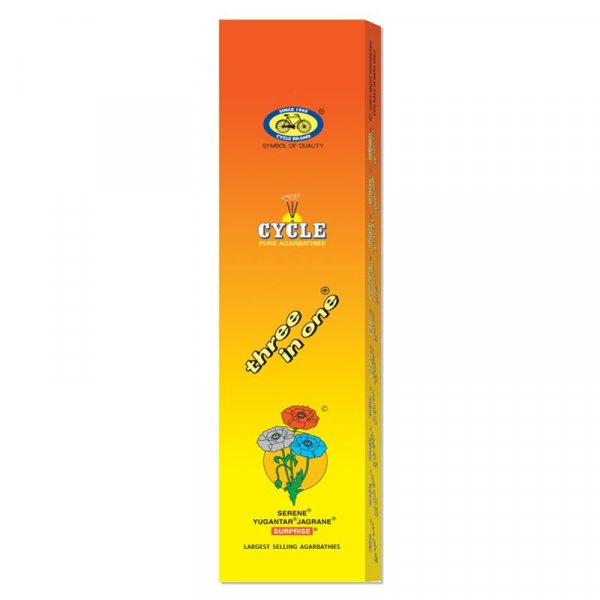 Cycle Pure Agarbathies Three in One 105 Gms (80 Sticks)