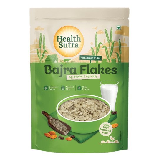 Health Sutra Bajra Flakes - 250 Gms