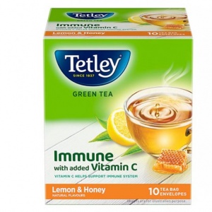 Tetley Green Tea Bags - Lemon &amp; Honey - 10 Tea Bags