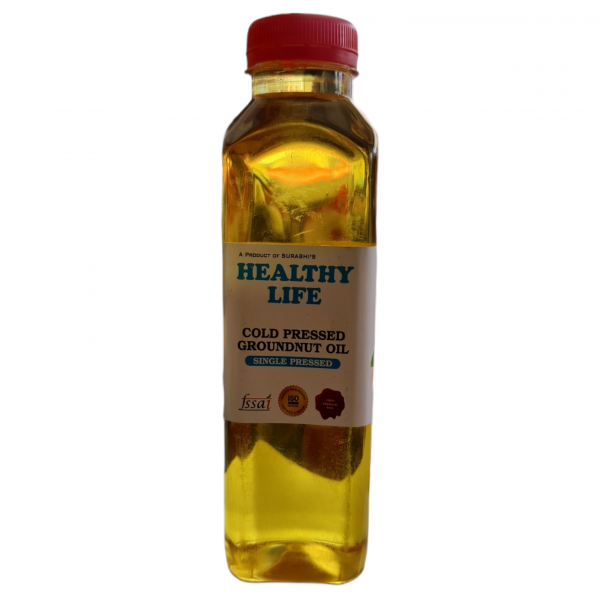 Surabhi's Healthy Life Cold Pressed Groundnut Oil - 455 Ml