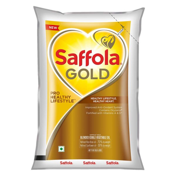 Saffola Gold - Pro Healthy Lifestyle Edible Oil - 1 Lt