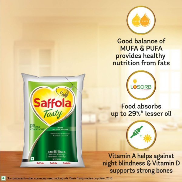 Saffola Tasty - Pro Fitness Conscious Edible Oil - 1 Lt