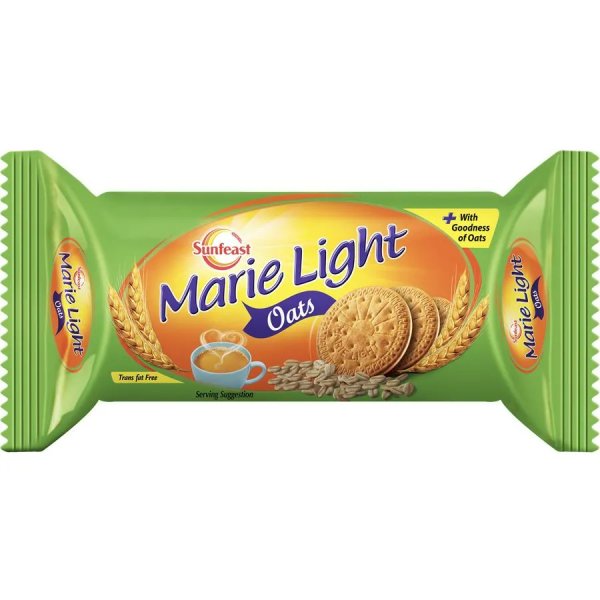 Sunfeast Marie Light Biscuits - Oats - 120 Gms